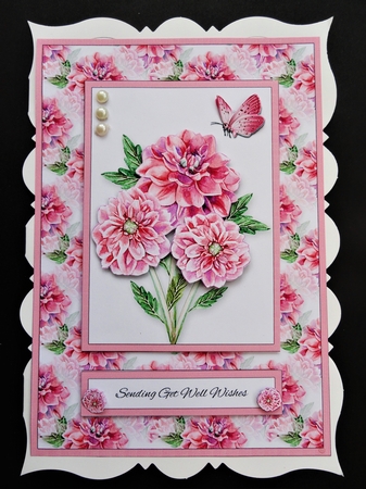 Sending Get Well Wishes Floral Topper by Valerie Spowart