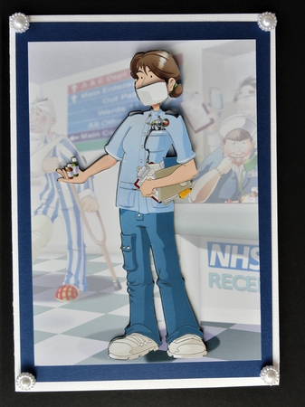 Thank You Female Nurse Dudess by Valerie Spowart