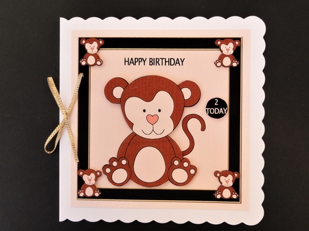 Animal birthday Design approx 7inches x 7inches by Valerie Spowart
