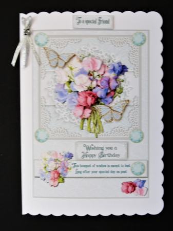 The colours of sweet peas by Valerie Spowart