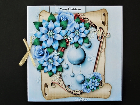 Christmas Scroll  &   Baubles   Mini Kit by Valerie Spowart