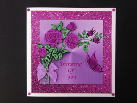 Pretty Framed Rosepray 3 Mini Kit by Valerie Spowart