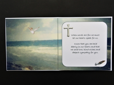 A Part of Us Sympathy Card With Cross Mini Kit by Valerie Spowart