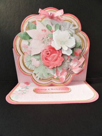 Christmas Flowers - Petal Easel Card Mini Kit by Valerie Spowart