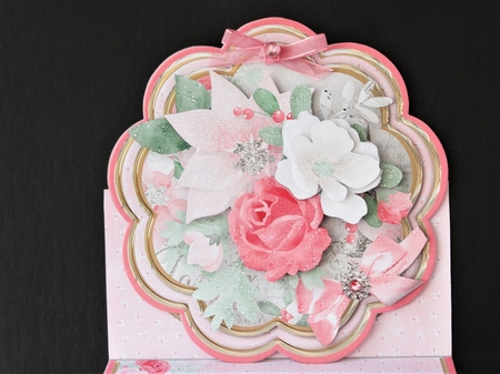 Christmas Flowers - Petal Easel Card Mini Kit by Valerie Spowart