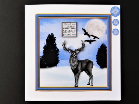 A Christmas deer wallet and step by step sheet by Valerie Spowart