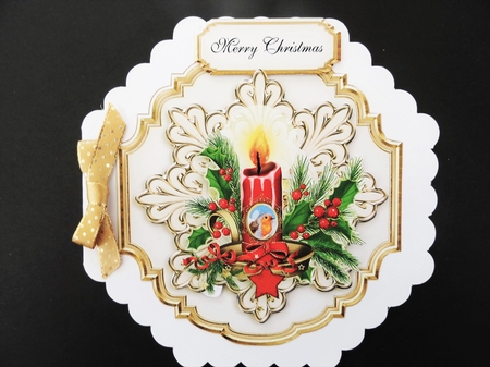 Christmas Candle Topper-1  by Valerie Spowart