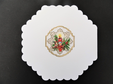 Christmas Candle Topper-1  by Valerie Spowart