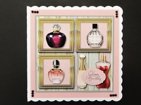 Scent with love multi frame birthday by Valerie Spowart