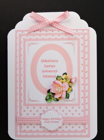 A5 pink floral step by step card front by Valerie Spowart