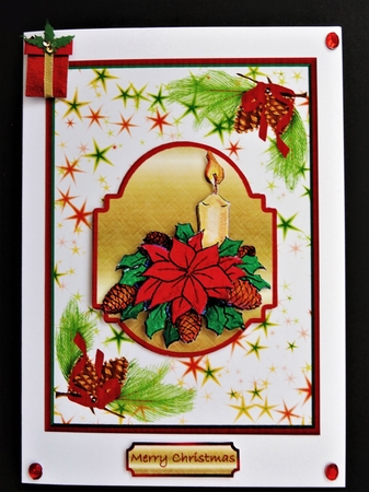 Christmas Candle by Valerie Spowart