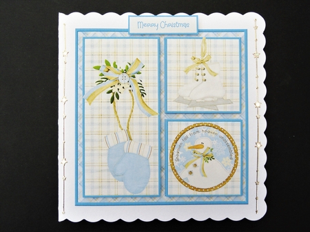 Winter wishes 6x6 card by Valerie Spowart