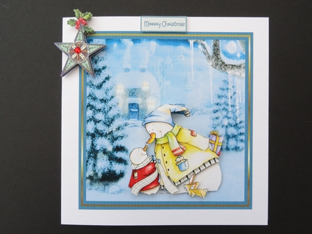 A gift of love 6x6 card by Valerie Spowart