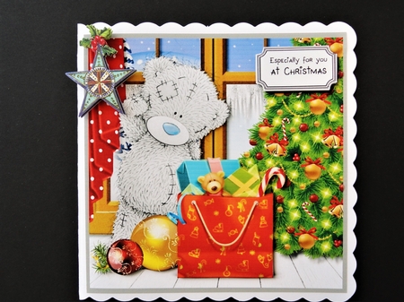 Tatty teddy Christmas morning by Valerie Spowart