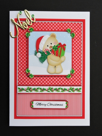Cute Teddy Topper (Card Two) by Valerie Spowart