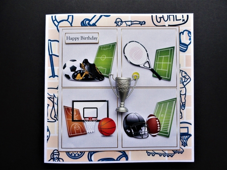 Sports card 6x6 by Valerie Spowart