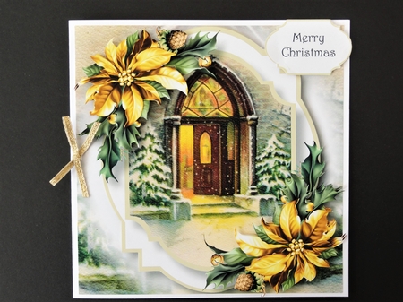 Vintage Christmas Double Mat 3 by Valerie Spowart