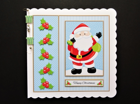 Cute Santa Holiday Topper (Card One) by Valerie Spowart