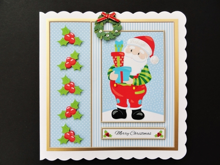 Cute Santa Holiday Topper (Card Three) by Valerie Spowart