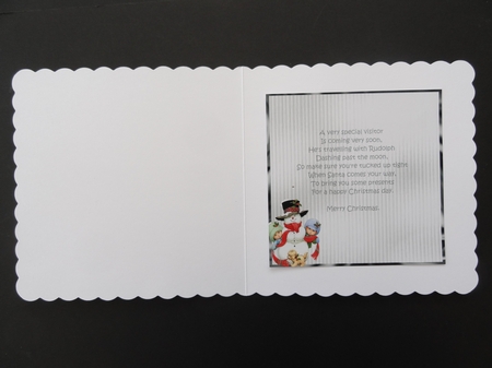 Matching blank insert for the design sheet - Snow Christmas 4 by Valerie Spowart