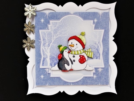 Snowman collection toppers by Valerie Spowart