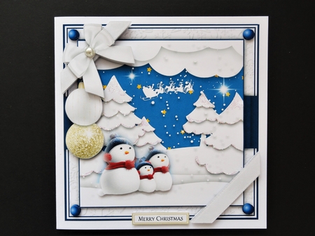 Christmas Scene5 Mini Card Kit by Valerie Spowart