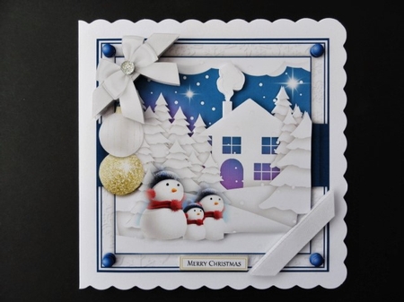 Christmas Scene3 Quick Card by Valerie Spowart
