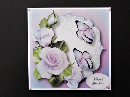 Blended Pastel Roses - Blue & Purple by Valerie Spowart