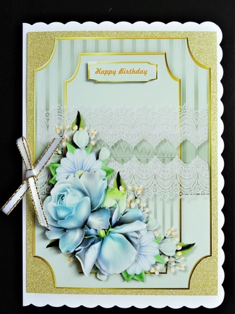 A5 Classic  Edwardian  Roses by Valerie Spowart