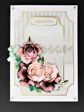 A5 Classic  Lovely   Roses by Valerie Spowart