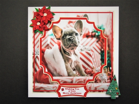 Christmas French Bulldog - 8x8 Mini Kit by Valerie Spowart