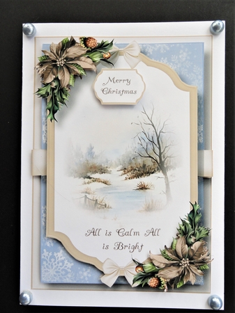 Beautiful Christmas Scene - The Frozen Stream by Valerie Spowart