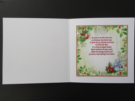 Home for Christmas Verse Insert  by Valerie Spowart