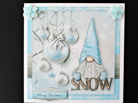 Let it snow Xmas Gnome_Quick Card-1 by Valerie Spowart