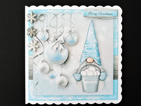 Let it snow Xmas Gnome_Quick Card-2 by Valerie Spowart
