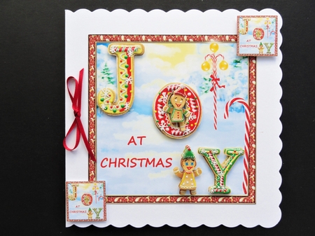 Gingerbread Christmas 1  approx. 6 x 6inches by Valerie Spowart
