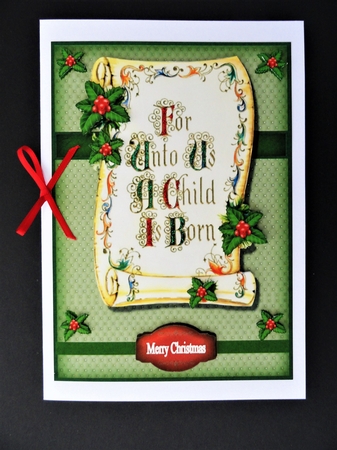 For Unto Us a Child is Born  by Valerie Spowart