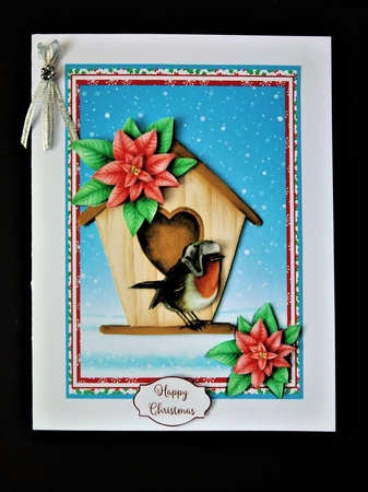 CHRISTMAS ROBIN 5X7 by Valerie Spowart
