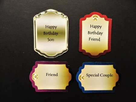 Metallic Blank Tags Set 1 by Valerie Spowart