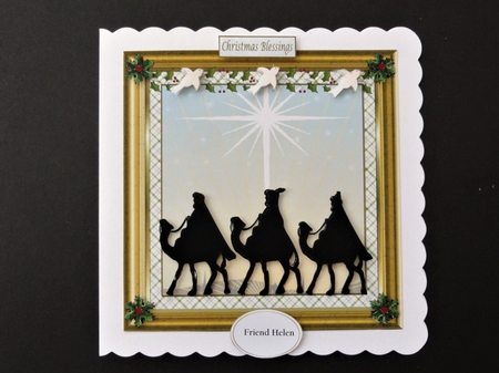 Gold Edged Oval Blank Greetings Tiles by Valerie Spowart