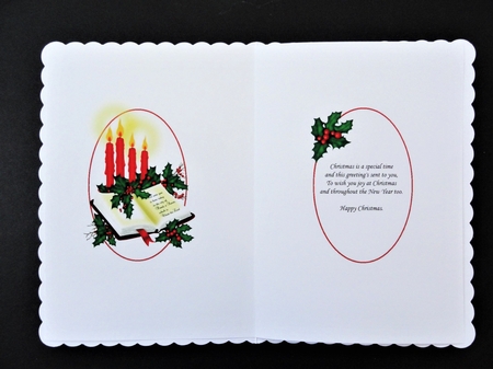 Christmas candles with nativity insert by Valerie Spowart
