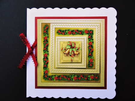A4 Golden Christmas - Christmas Bells by Valerie Spowart
