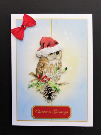 Christmas card - Owl by Valerie Spowart