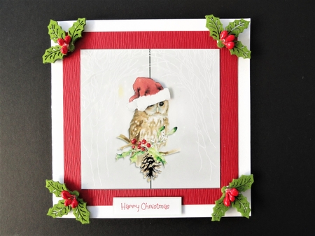 Christmas card - Owl by Valerie Spowart