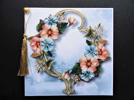 Gorgeous Flowers On Golden Frame Bumper kit 4 by Valerie Spowart