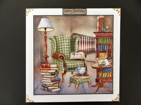 The library 7x7 by Valerie Spowart