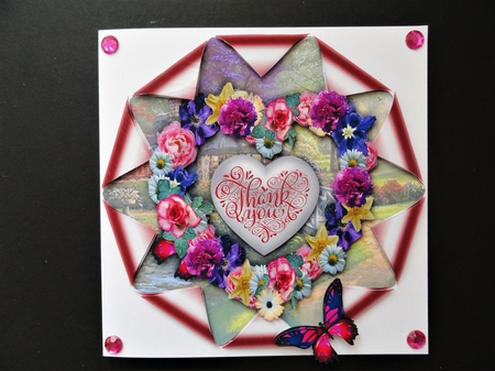 Petal Card - Thank You by Valerie Spowart