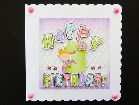 Girl 3rd Birthday by Valerie Spowart