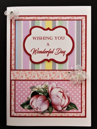Pink Peony decoupage by Valerie Spowart