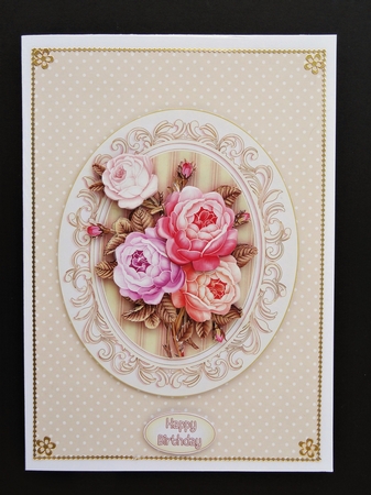 ROSIE POSIE 2 A5 DECOUPAGE TOPPER  by Valerie Spowart